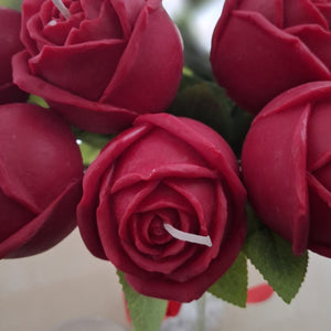 A DOZEN RED ROSE CANDLES