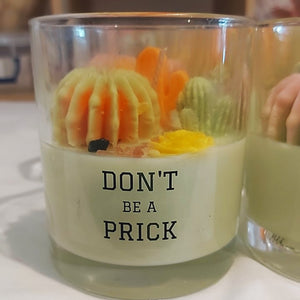 CACTUS CANDLES WITH QUOTES